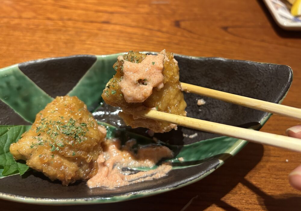 和食屋の明太マヨチキン南蛮