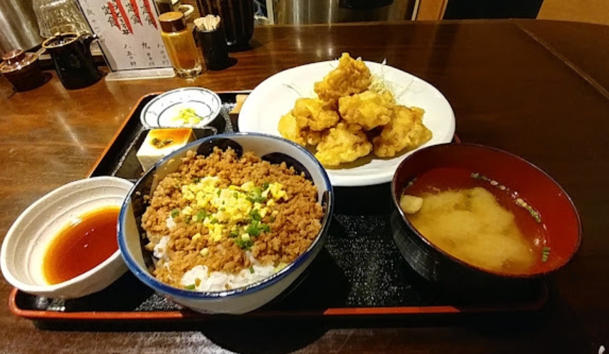 とり天＆そぼろご飯