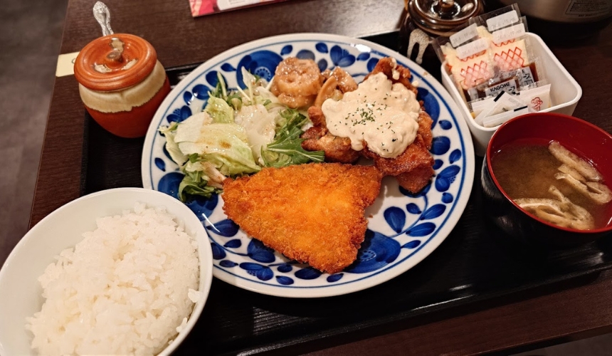 アジフライ定食