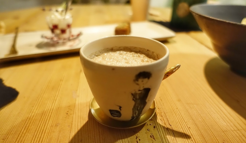 コーヒーのアップ