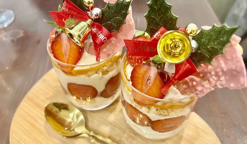 クリスマスのパフェ