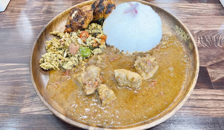鶏肉が入ったカレー