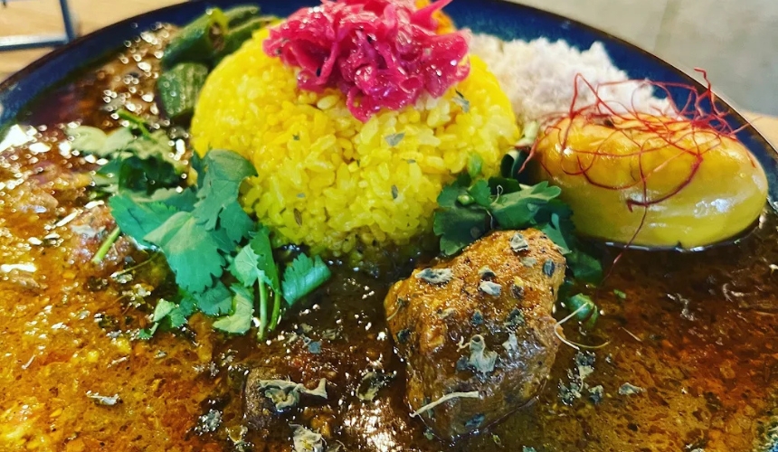 カレーのアップ