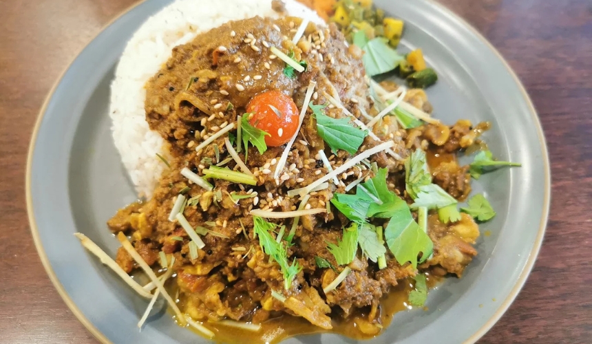 汁気が少ないカレー