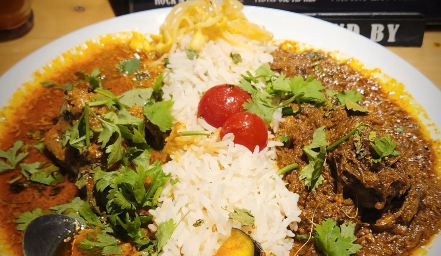 カレーのアップ