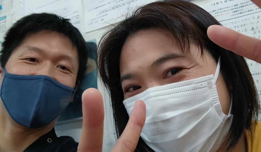 お客さんと院長