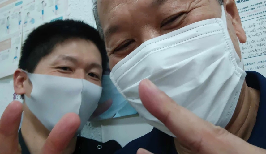 お客さんと院長