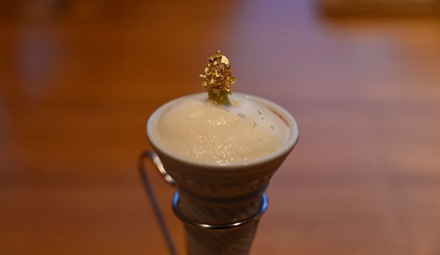 金粉を使った料理