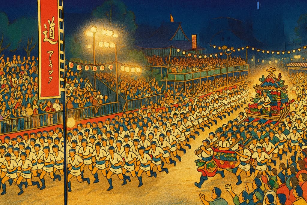 祇園山笠のラストシーン