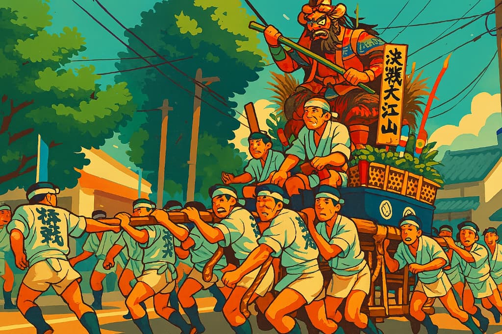 大人山笠の雰囲気