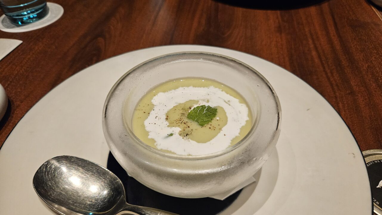 枝豆の冷製スープ