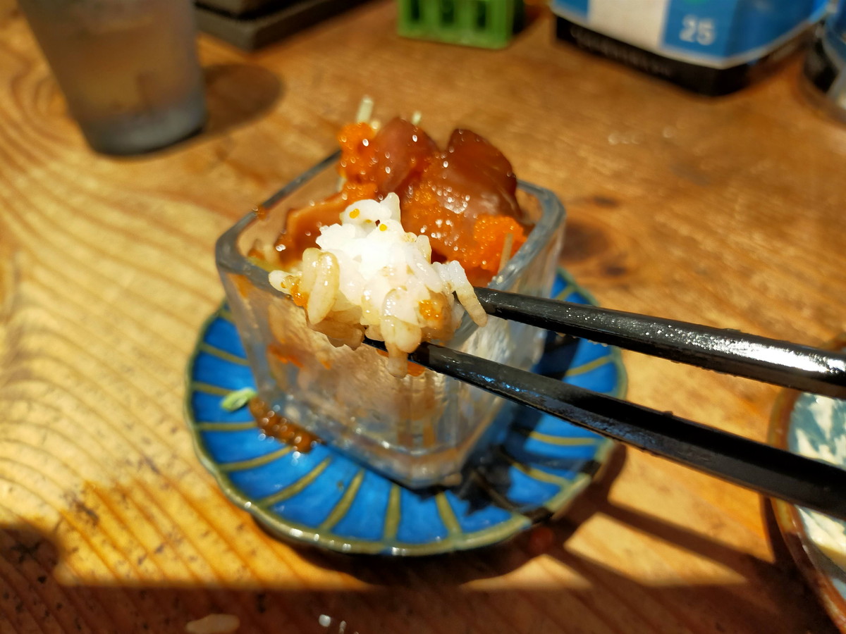 海鮮こぼれ升鮨シャリ
