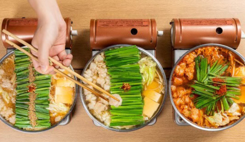 色んな種類のもつ鍋