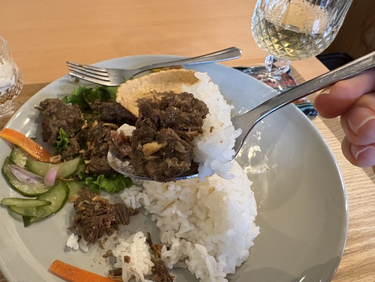 ルンダンとご飯