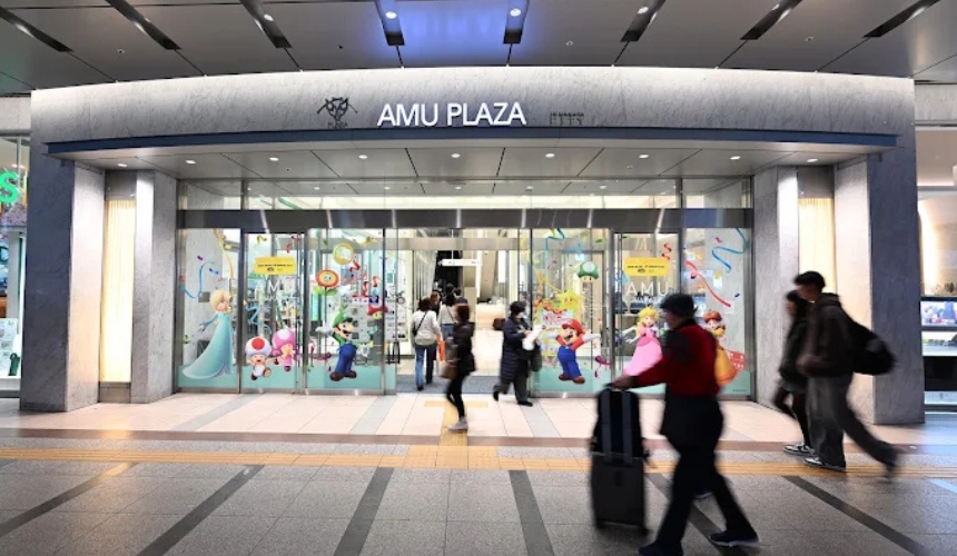 アミュプラザの入り口