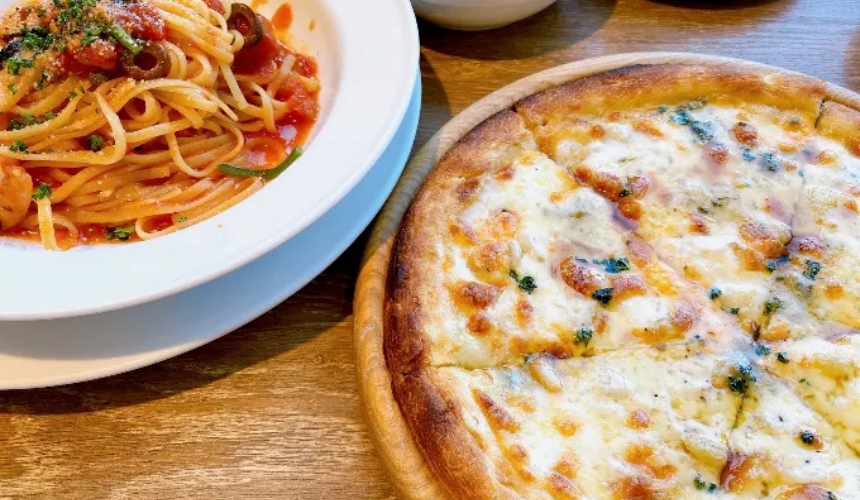 ピザとパスタ
