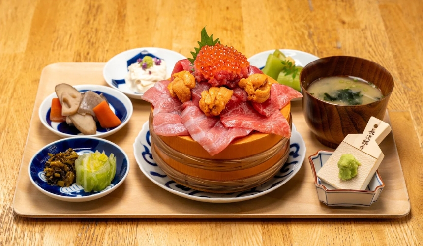 海鮮丼の定食