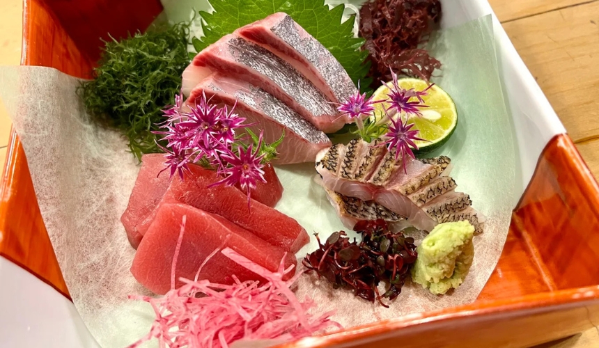 刺身の盛り合わせ