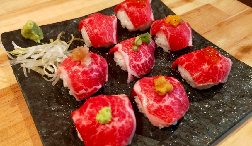 肉手毬寿司
