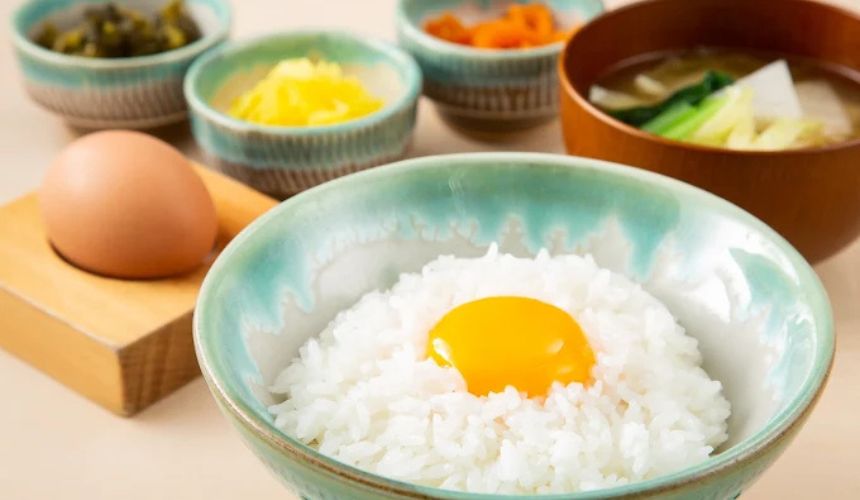 卵かけご飯の定食