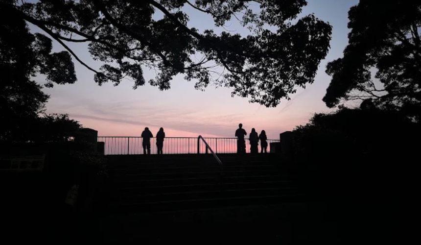 夕焼けの展望台