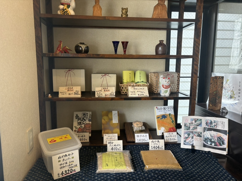 1階のぬか床売り場